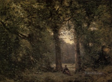 Souvenir of Ville dAvray plein air Romanticism Jean Baptiste Camille Corot Oil Paintings